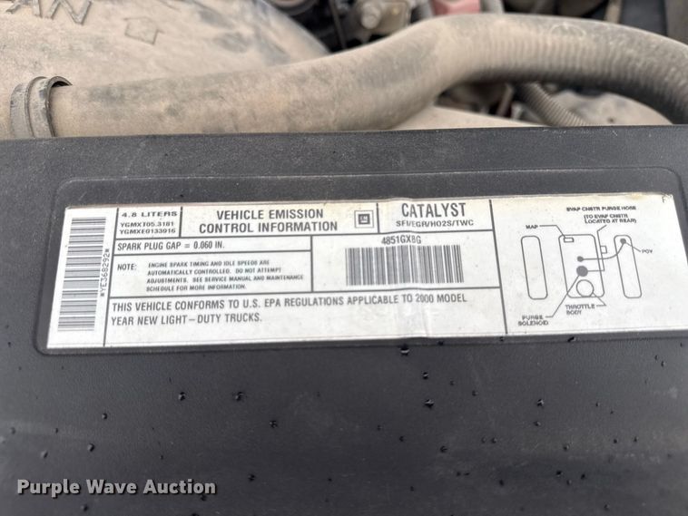 image for item ND9553 2000 Chevrolet Silverado 1500 pickup truck