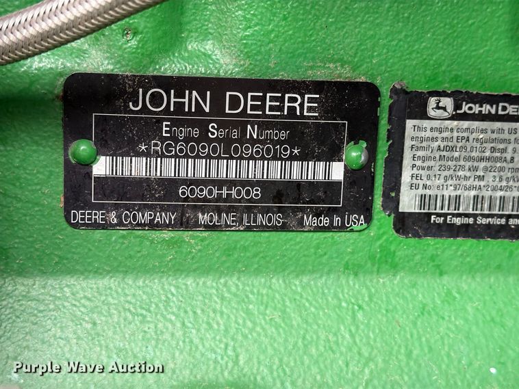 image for item DV8675 2011 John Deere 9770 STS combine