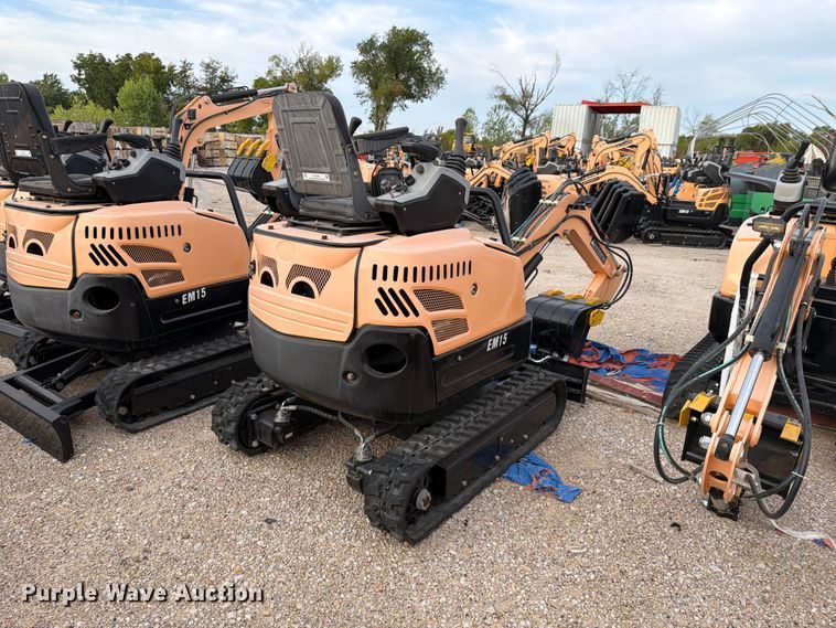 image for item EU1554 2024 Erie Industries EM15 mini excavator