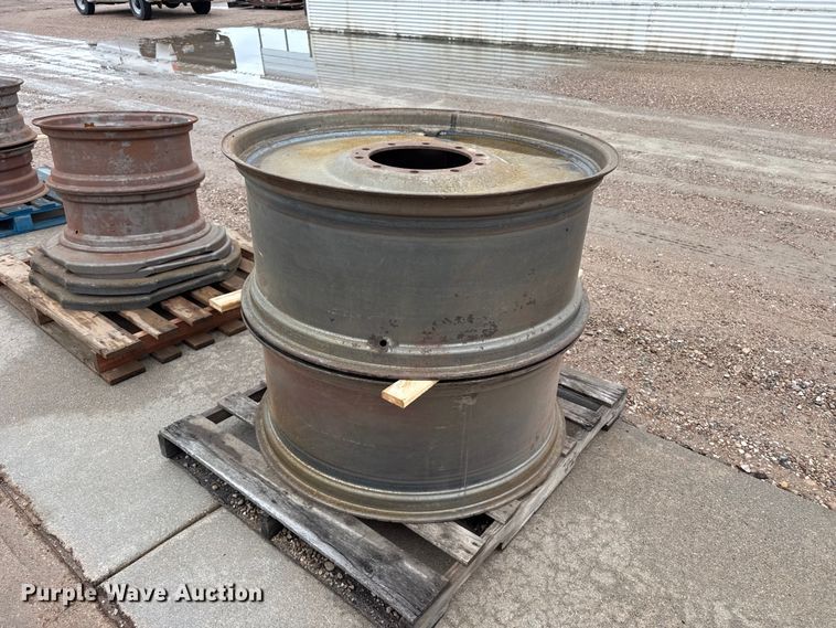 image for item EW4379 (2) John Deere combine wheels