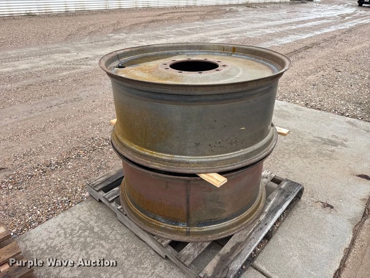 image for item EW4379 (2) John Deere combine wheels