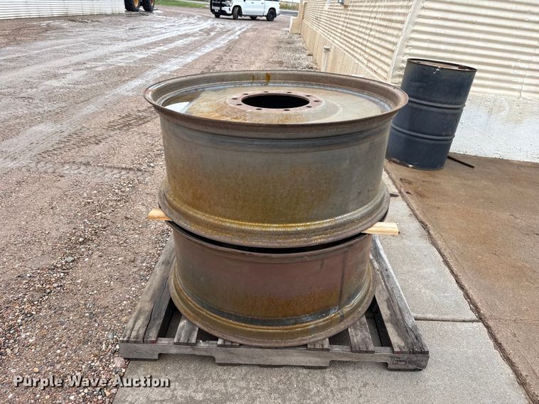 image for item EW4379 (2) John Deere combine wheels