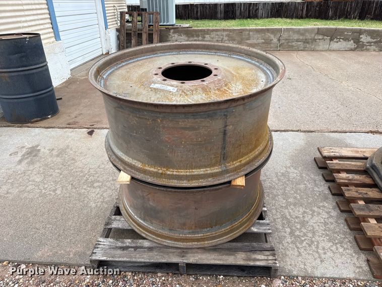 image for item EW4379 (2) John Deere combine wheels