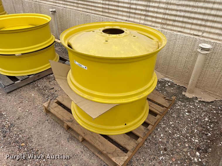 (2) John Deere wheels