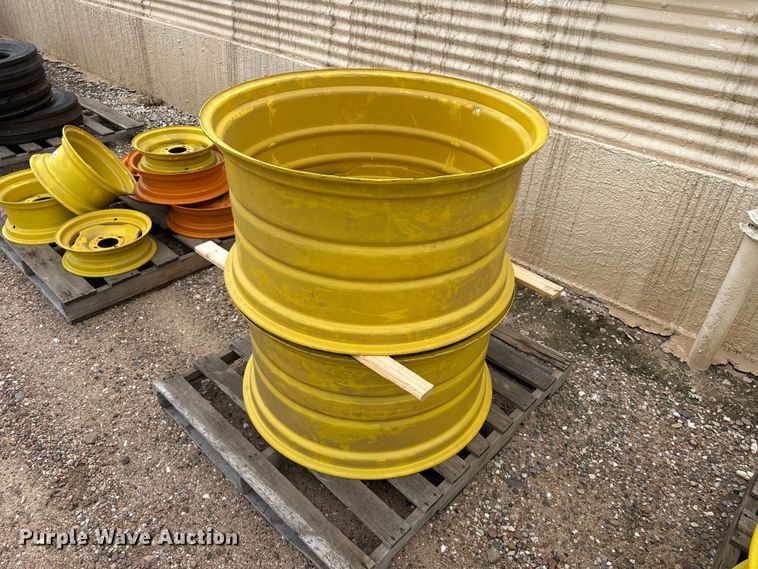 (2) John Deere wheels