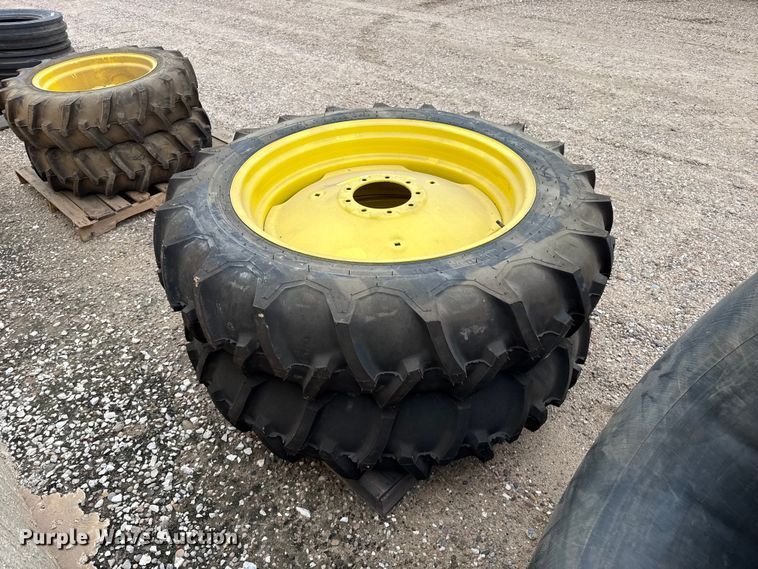 image for item EW4387 (2) 13.6-36 tires and wheels