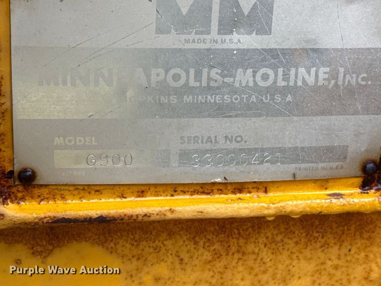 image for item EW4408 1967 Minneapolis Moline G-900 tractor