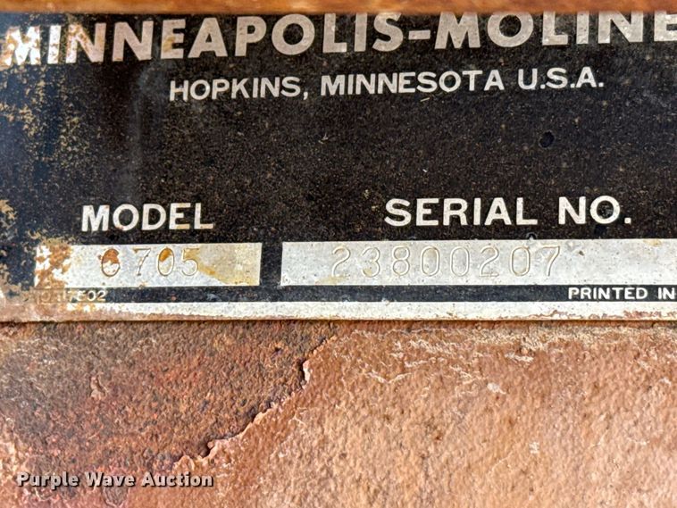 image for item EW4411 Minneapolis Moline G705 tractor