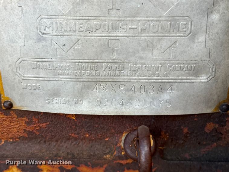 image for item EW4416 1948 Minneapolis Moline GTB tractor