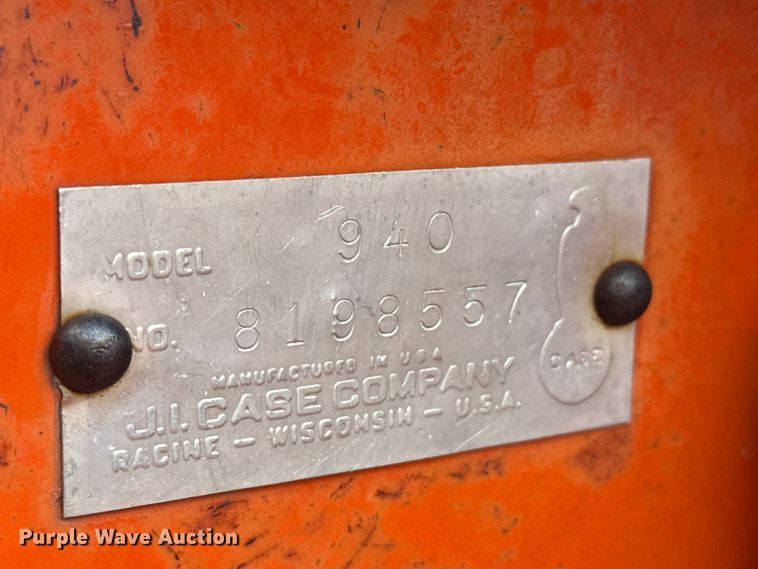 image for item EW4428 1962 Case 940 tractor