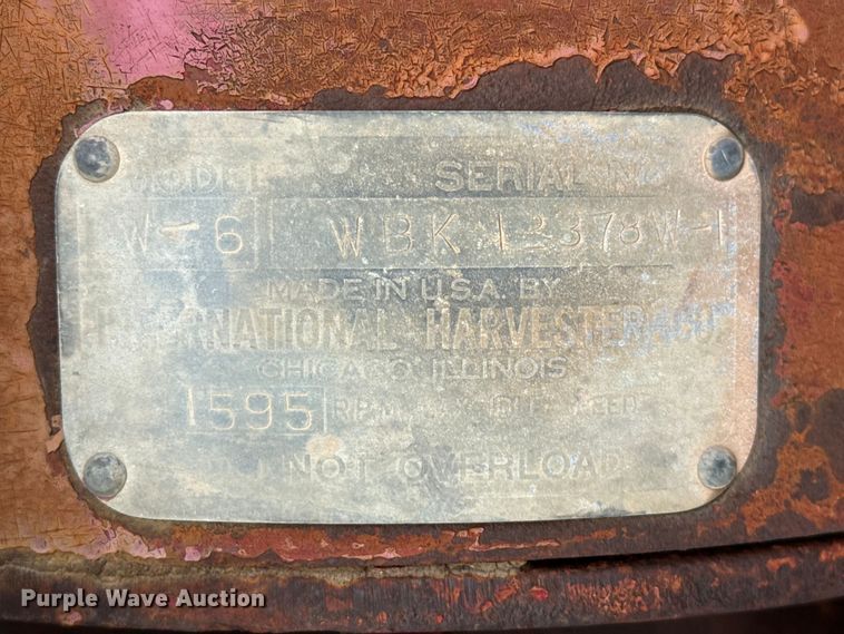 image for item EW4444 McCormick-Deering W-6 tractor
