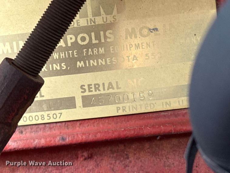 image for item EW4448 Minneapolis Moline A4T-1600 4WD tractor