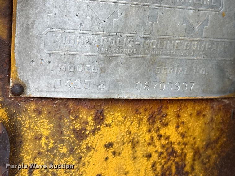image for item EW4460 1955 Minneapolis Moline GB tractor