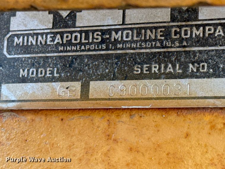 image for item EW4460 1955 Minneapolis Moline GB tractor