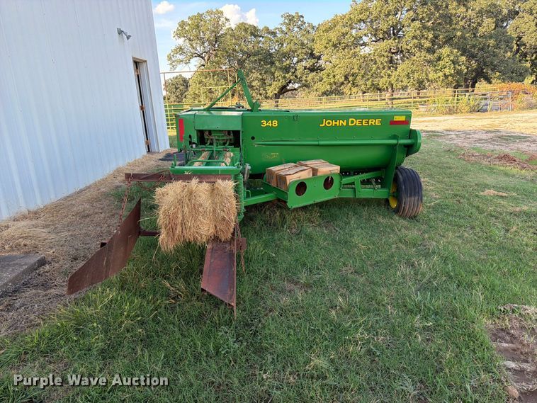 image for item EX0526 John Deere 348 small square baler