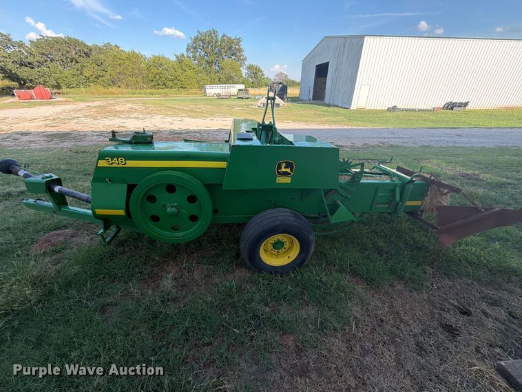 image for item EX0526 John Deere 348 small square baler