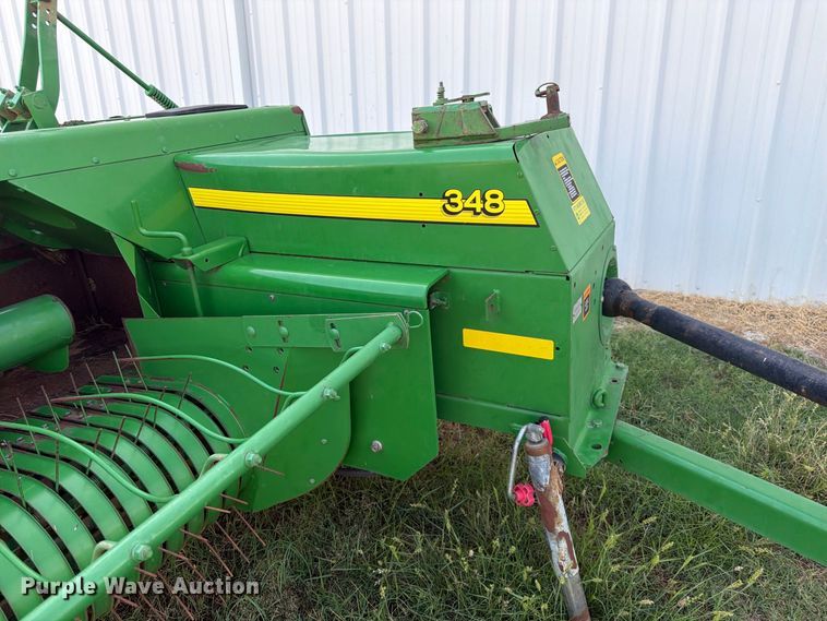 image for item EX0526 John Deere 348 small square baler