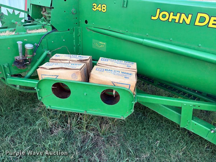 image for item EX0526 John Deere 348 small square baler