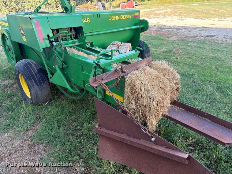 image for item EX0526 John Deere 348 small square baler