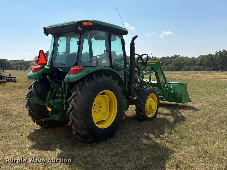 image for item EX0527 2021 John Deere 5065E MFWD tractor