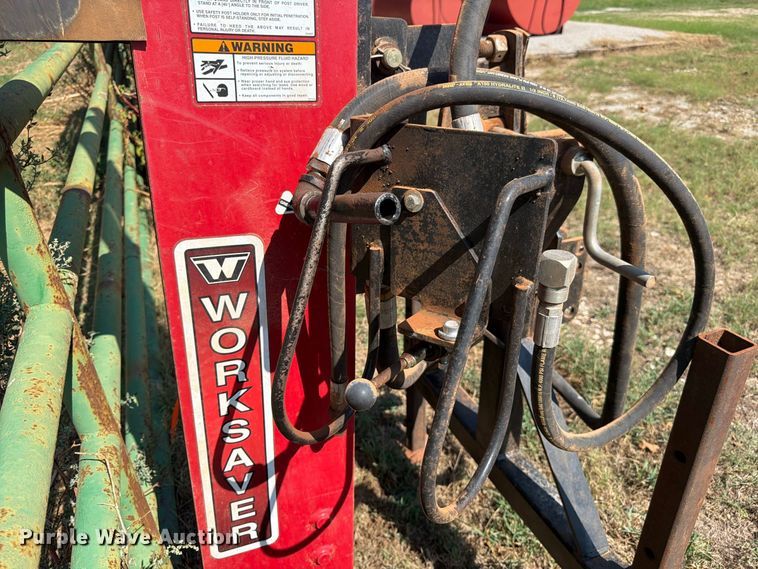 image for item EX0528 Worksaver hydraulic post driver