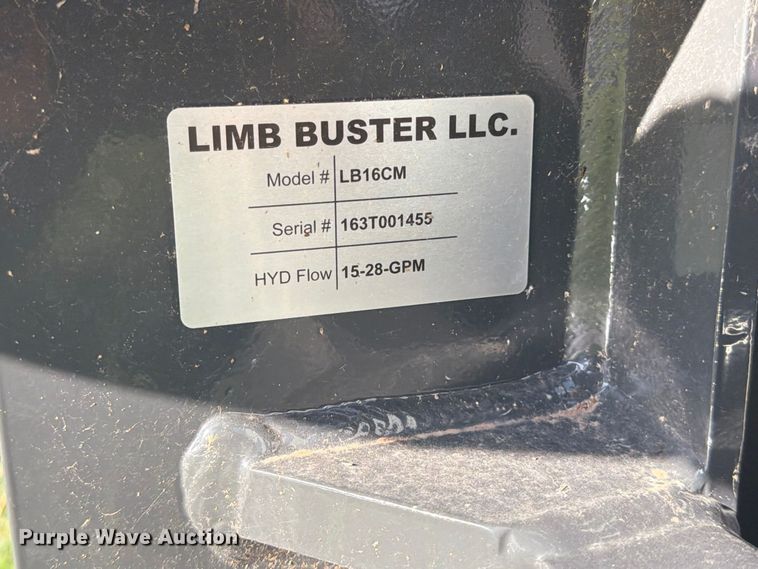 image for item EX0535 Limb buster LB16CM skid steer limb saw