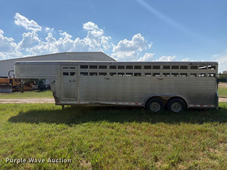 image for item EX0540 2006 Elite trailers livestock trailer
