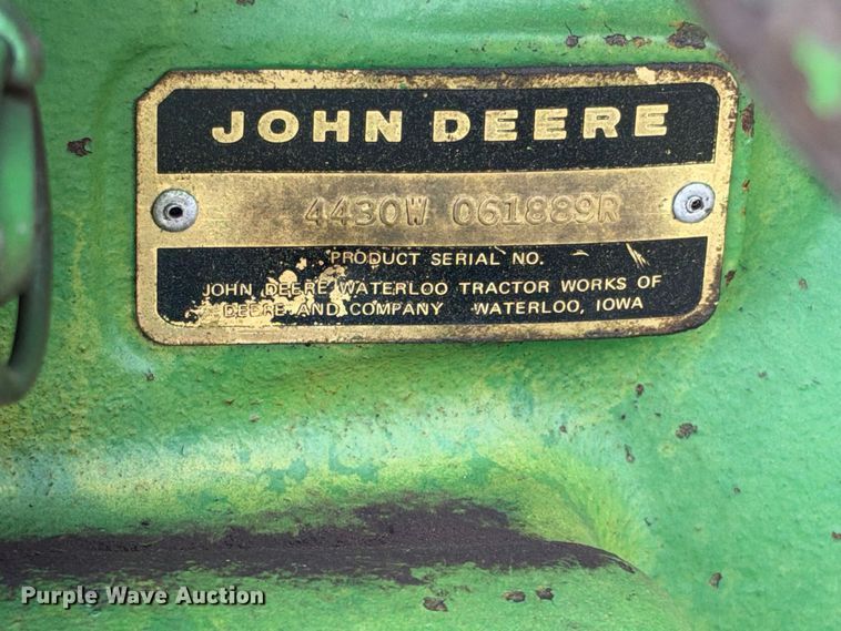 image for item EX2278 1976 John Deere 4430 tractor