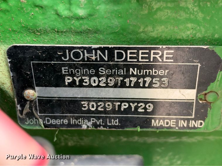 image for item FB8377 2012 John Deere 5055D tractor