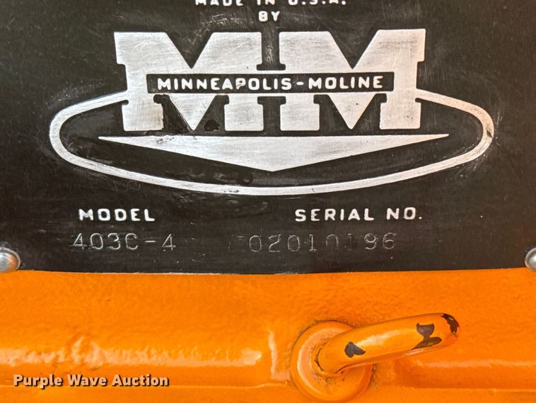 image for item FB8975 1958 Minneapolis Moline GB tractor