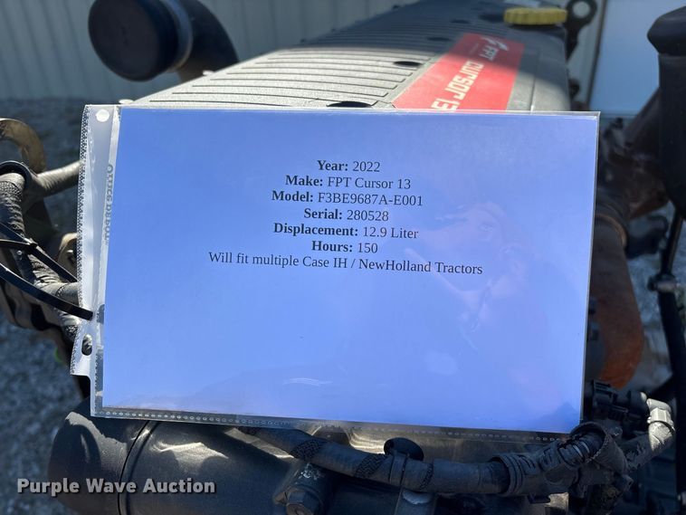image for item FG0759 2022 FPT Cursor 13 engine