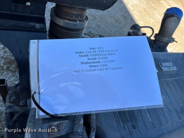 image for item FG0760 2015 Case IH  FPT Cursor 13 engine