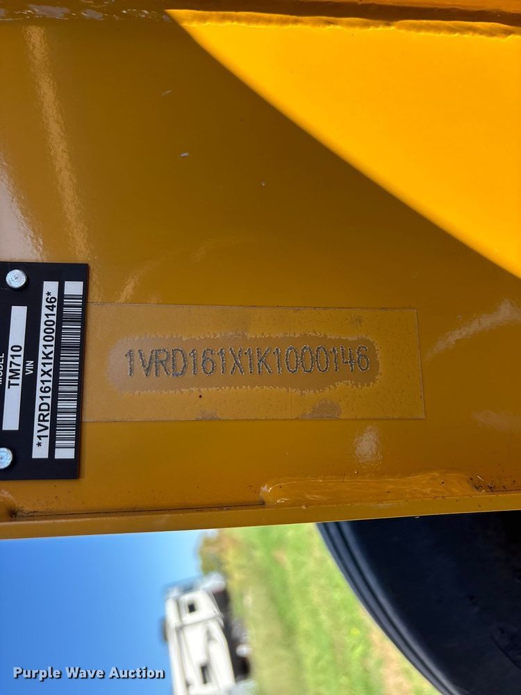 image for item FG0774 2019 Vermeer TM710 disc mower
