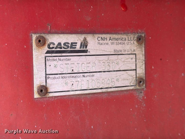 image for item FK3828 2007 Case IH Steiger 330 4WD tractor