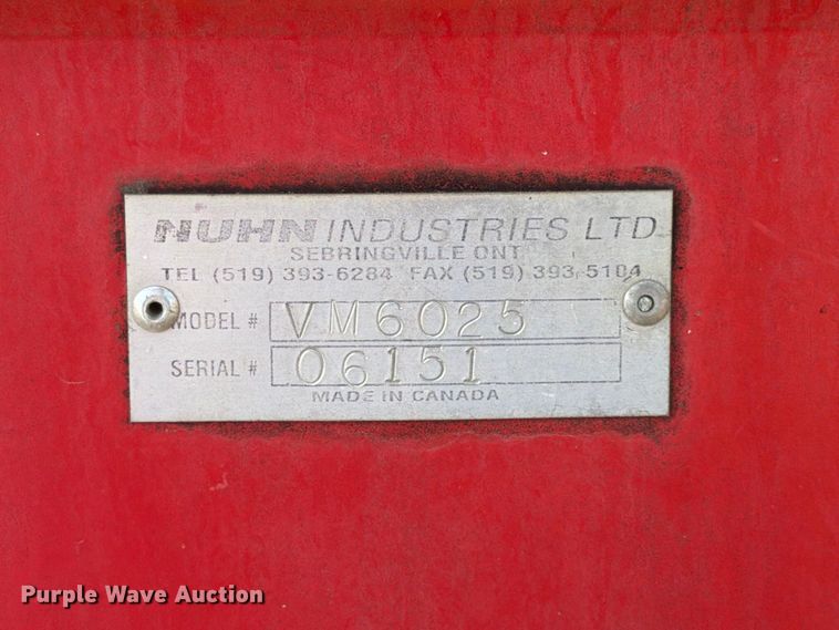 image for item FK3832 Nuhn VM6025 manure spreader