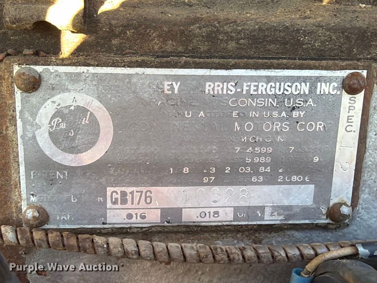 image for item FN2628 1958 Massey Ferguson MF 65 tractor