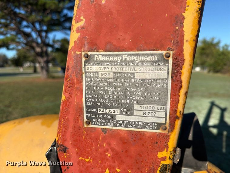 image for item FN2629 1972 Massey Ferguson MF 31 industrial tractor