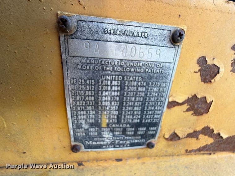image for item FN2629 1972 Massey Ferguson MF 31 industrial tractor