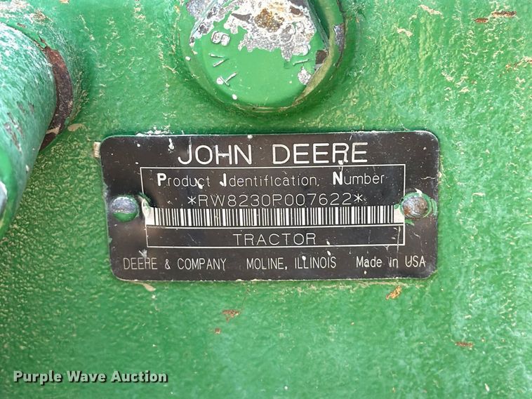 image for item FT6329 2007 John Deere 8230 MFWD tractor