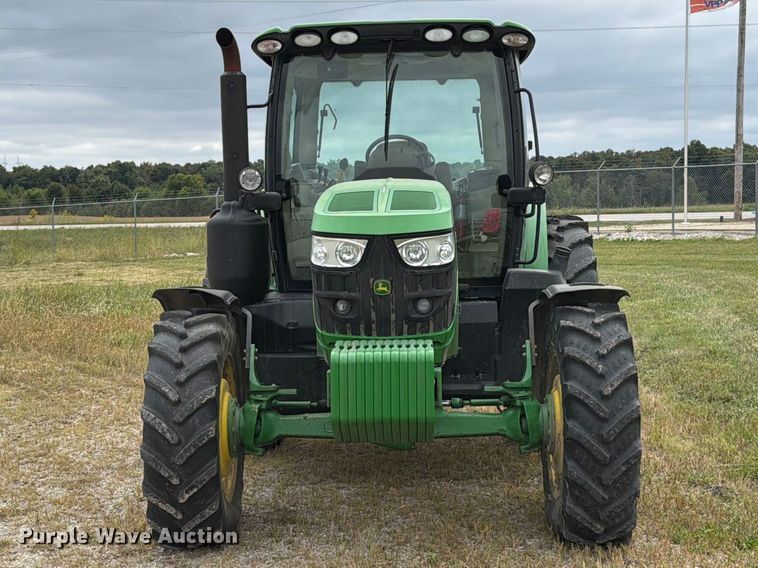 image for item FT6382 2015 John Deere 6120R MFWD tractor