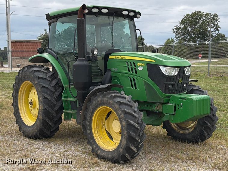 image for item FT6382 2015 John Deere 6120R MFWD tractor