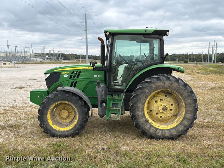 image for item FT6382 2015 John Deere 6120R MFWD tractor