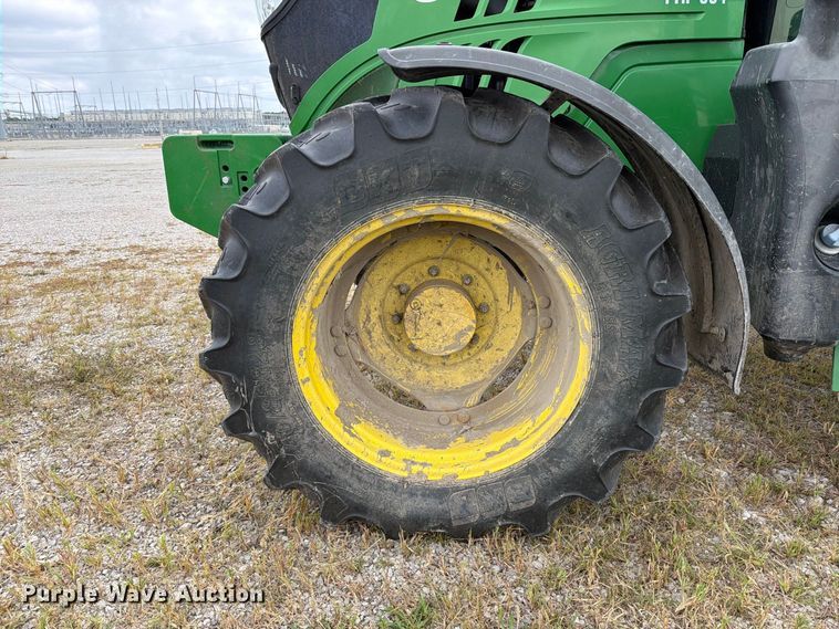 image for item FT6382 2015 John Deere 6120R MFWD tractor