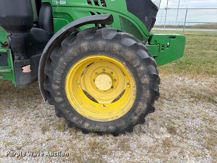 image for item FT6382 2015 John Deere 6120R MFWD tractor