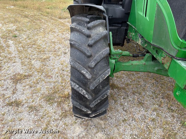 image for item FT6382 2015 John Deere 6120R MFWD tractor