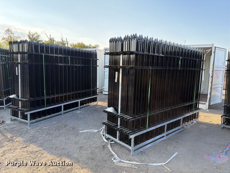image for item NC9989 (88) 10' Wrought Iron Site Fence