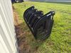 Quick attach skid steer grapple bucket