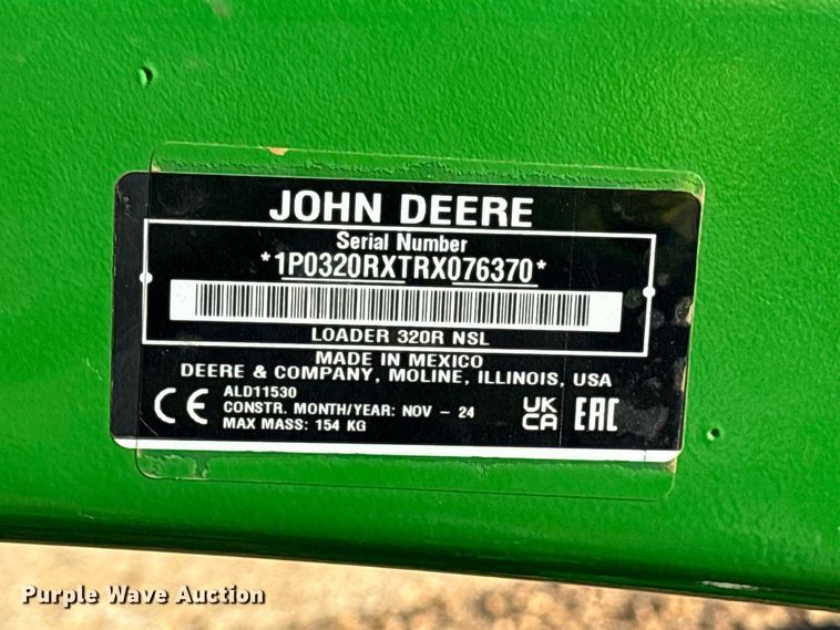 image for item YA5487 2025 John Deere 3039R MFWD tractor