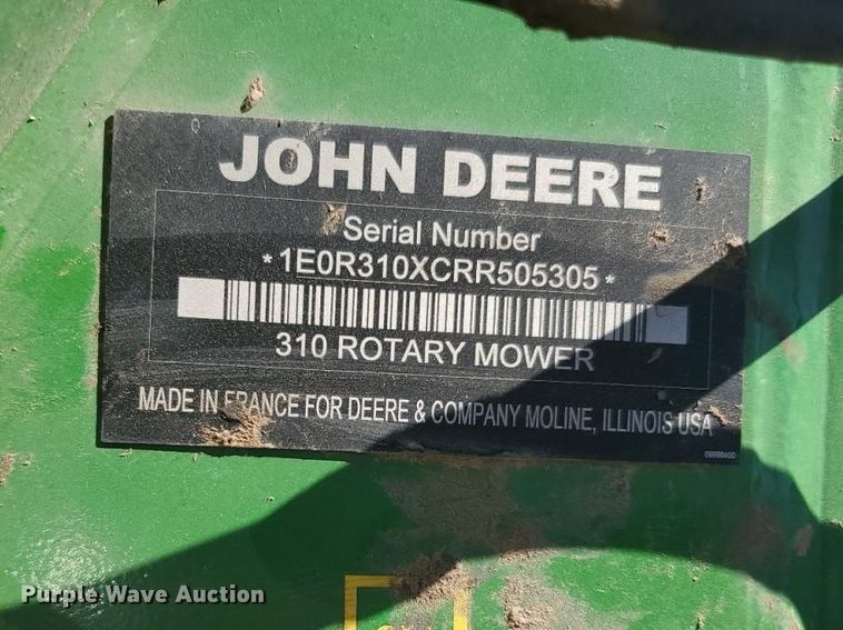image for item YA5507 2024 John Deere R310 disc mower
