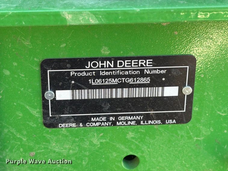 image for item YA5529 2026 John Deere 6125M MFWD tractor